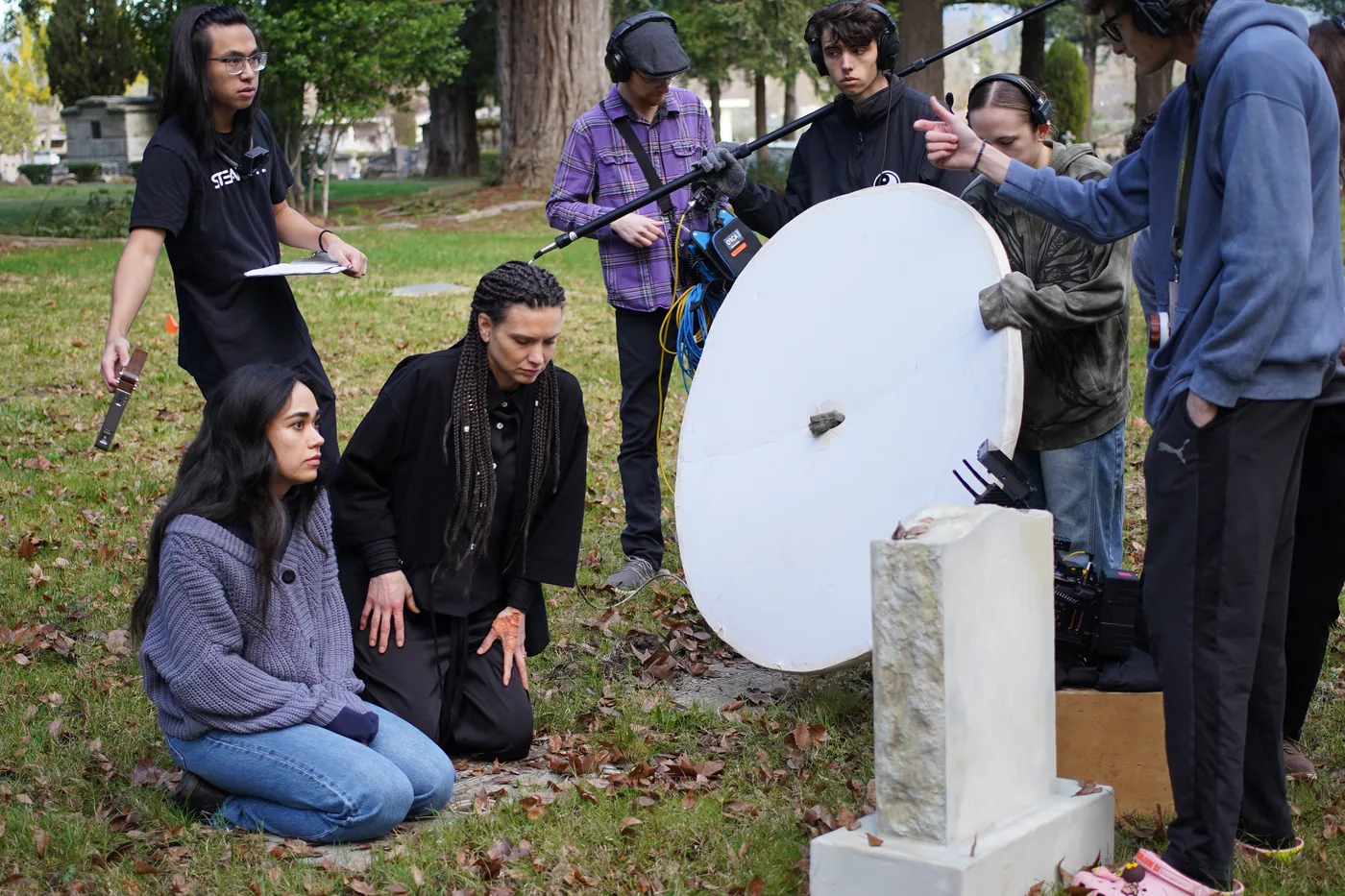 Albedo behind the scenes — directing on set
