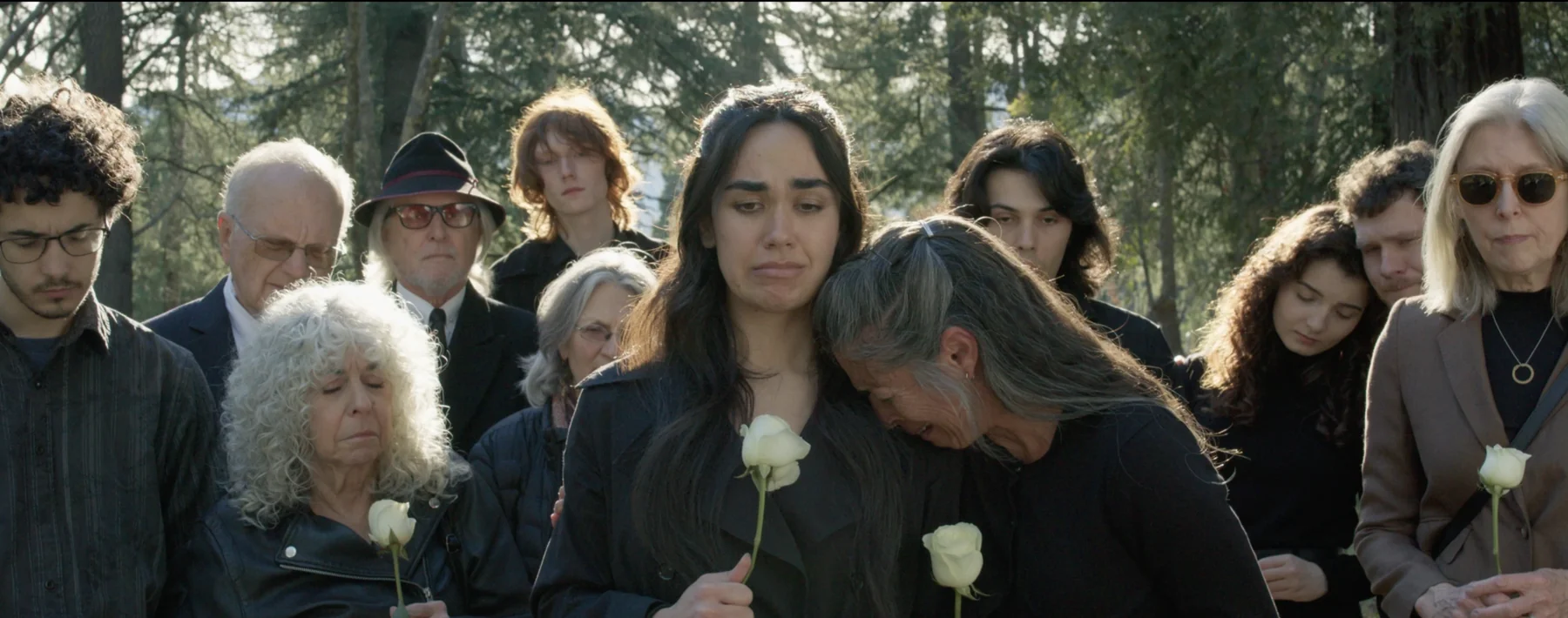 Albedo film still — the funeral