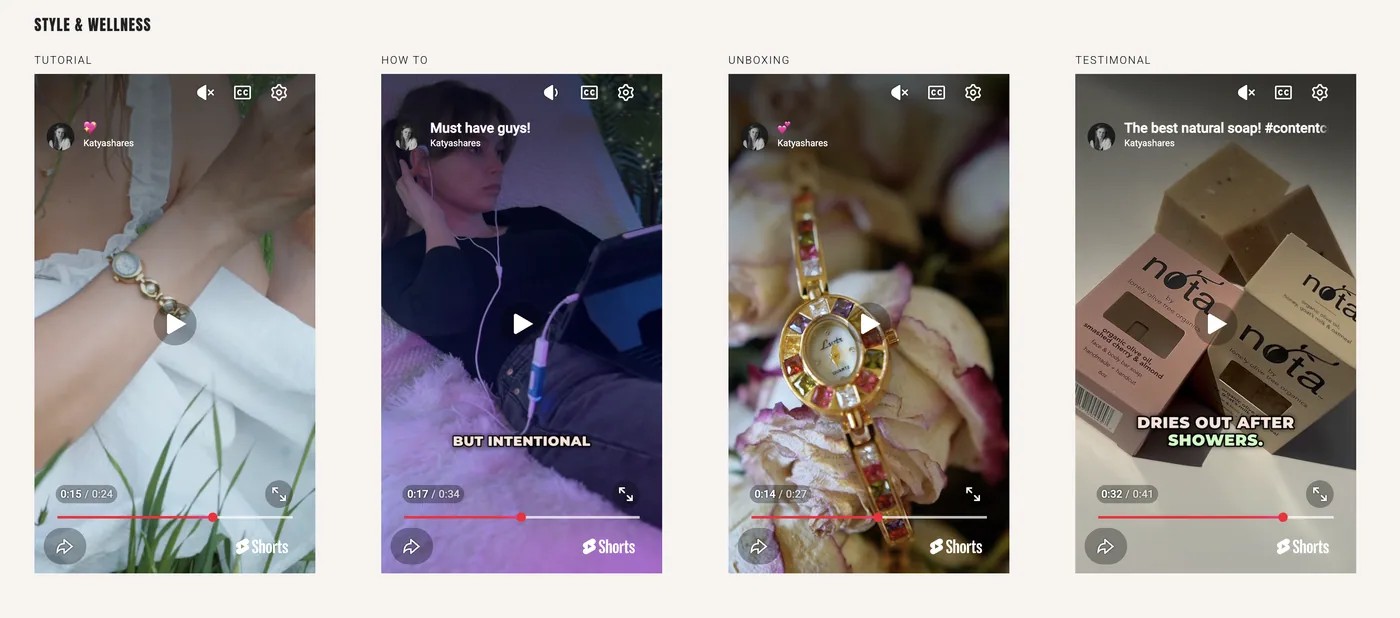 UGC reels — digital products